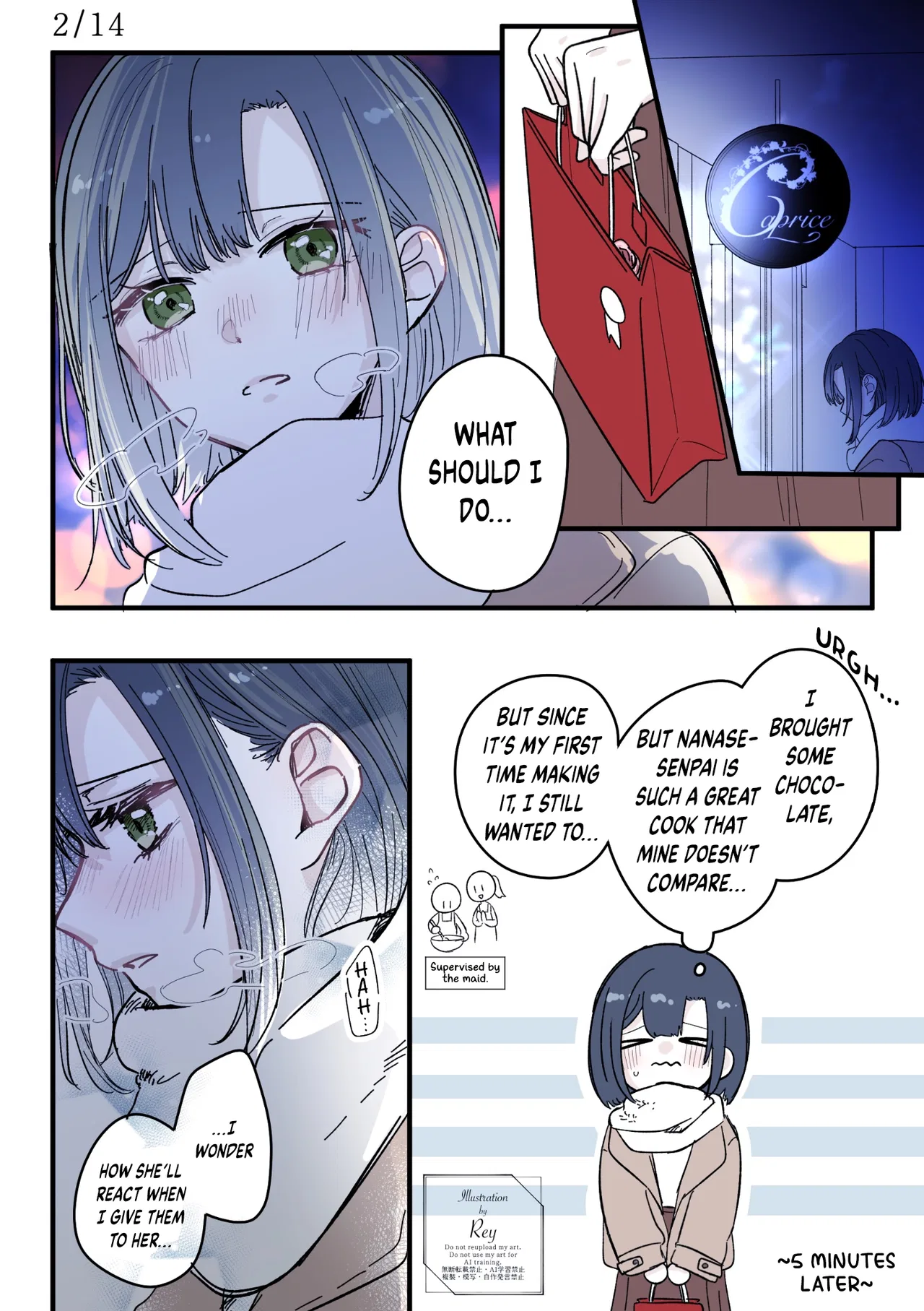 Kimi Meku Yoru ni Kogarete Chapter 14.5 – Page 1