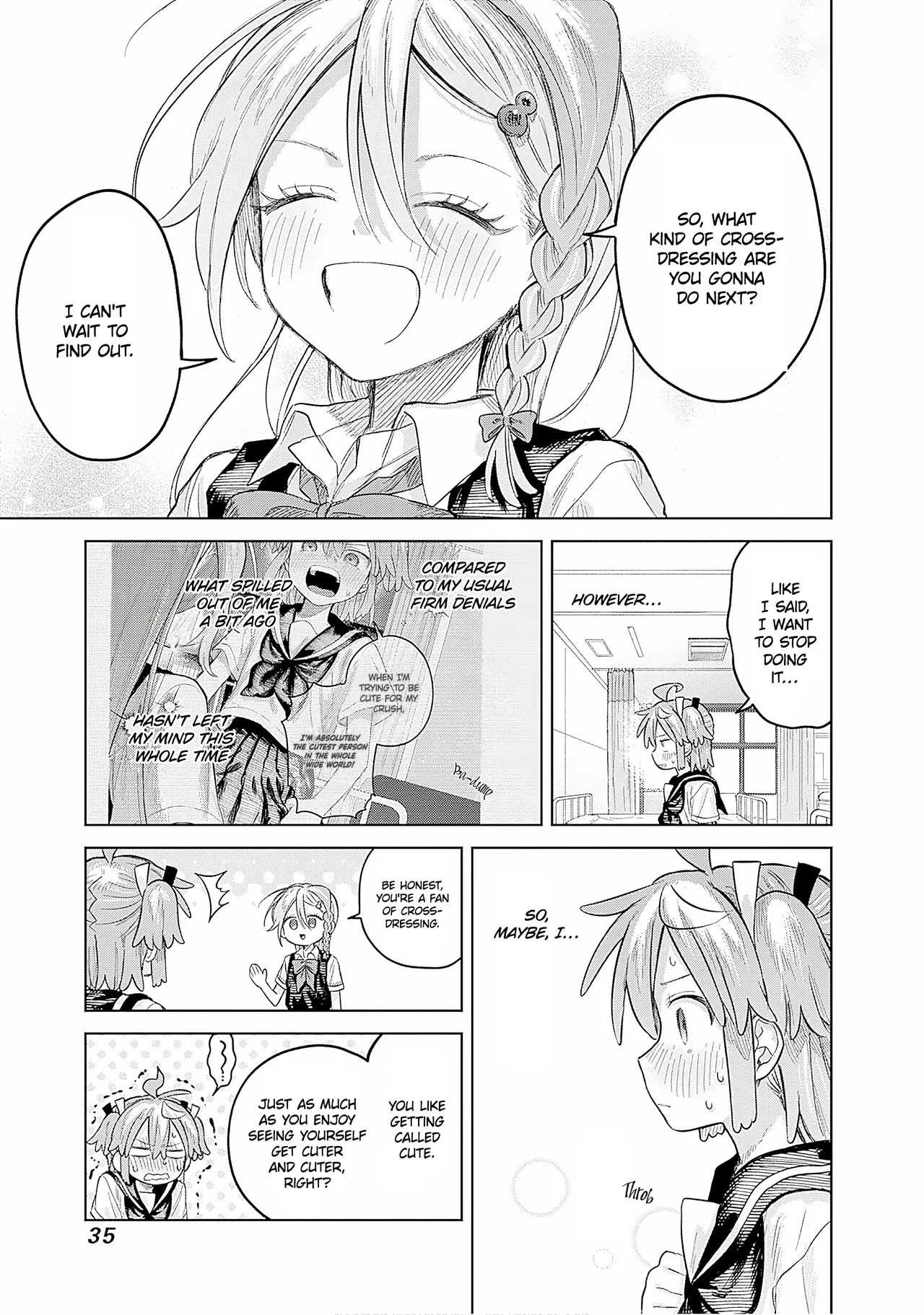Josou Danshi wa Skirt o Nugitai! Chapter 22 – Page 33