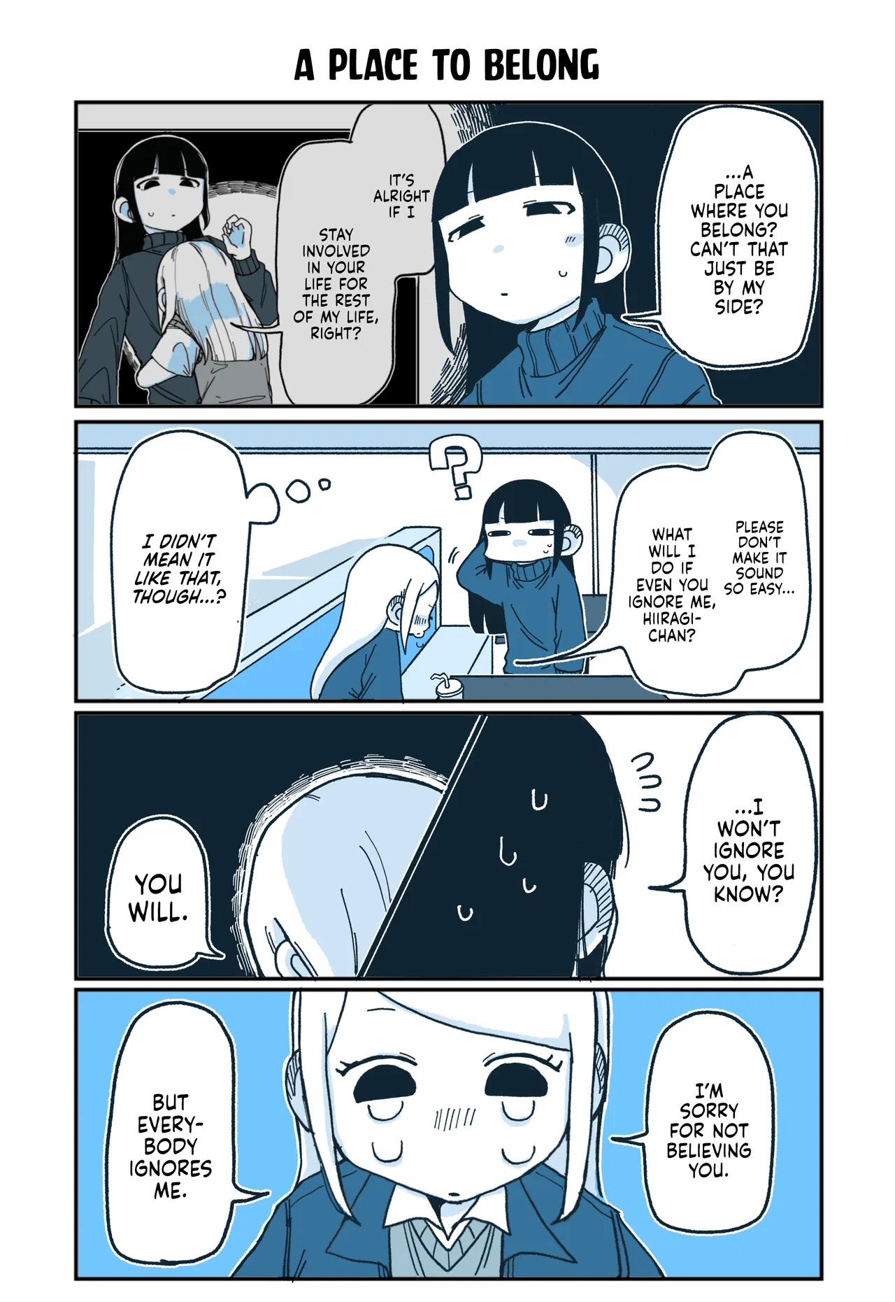 Hiiragi-chan to Tomikawa-chan Chapter 87 – Page 1