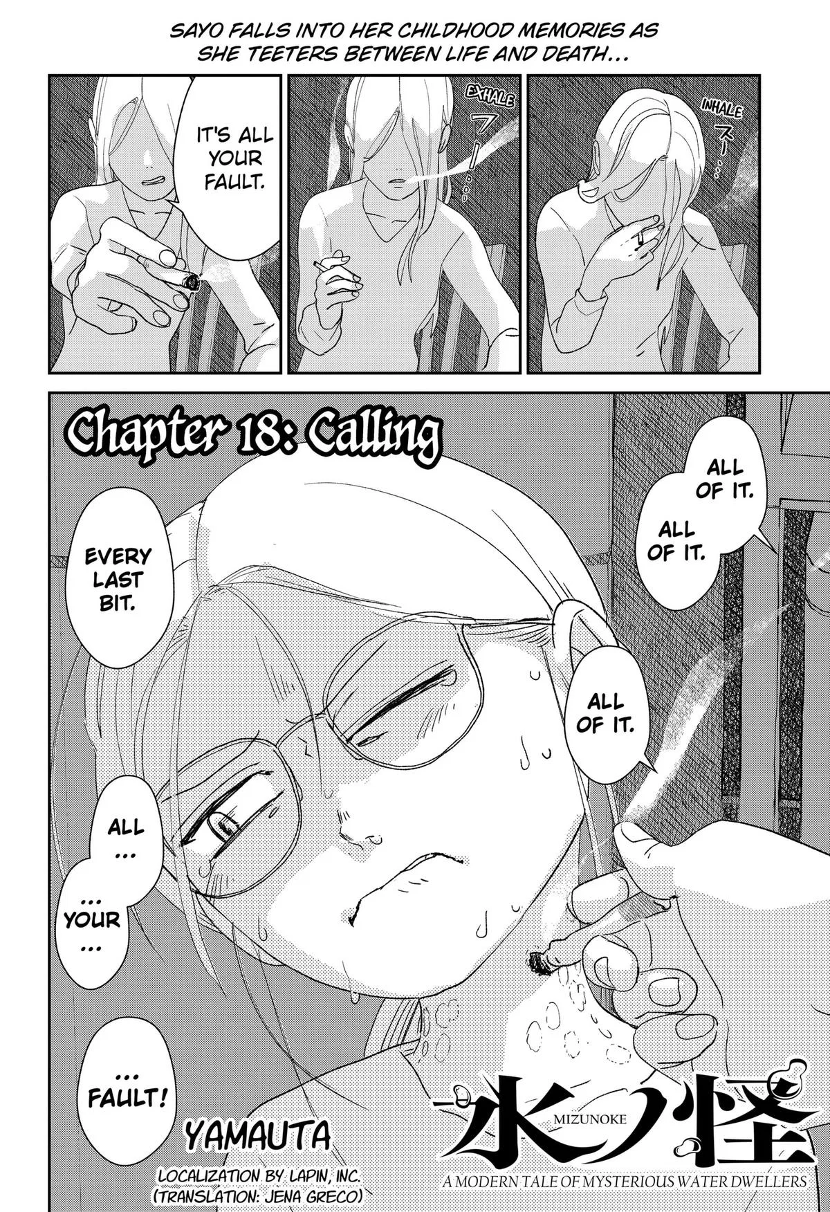 Mizunoke: A Modern Tale of Mysterious Water Dwellers Chapter 18 – Page 1