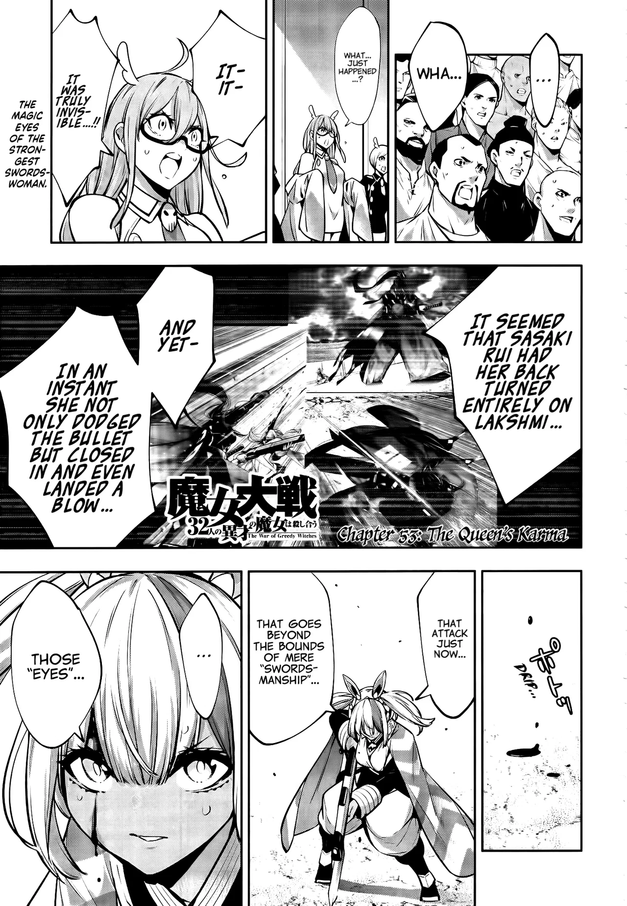Majo Taisen - 32-nin no Isai no Majo wa Koroshiau Chapter 53 – Page 1
