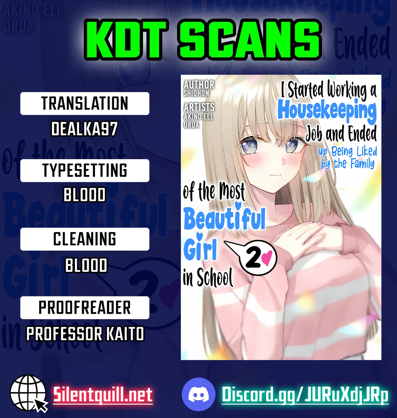 Kaji Daikou no Arubaito wo Hajimetara Gakuen Ichi no Bishoujo no Kazoku ni Kiniirarechaimashita. Chapter 16 – Page 1
