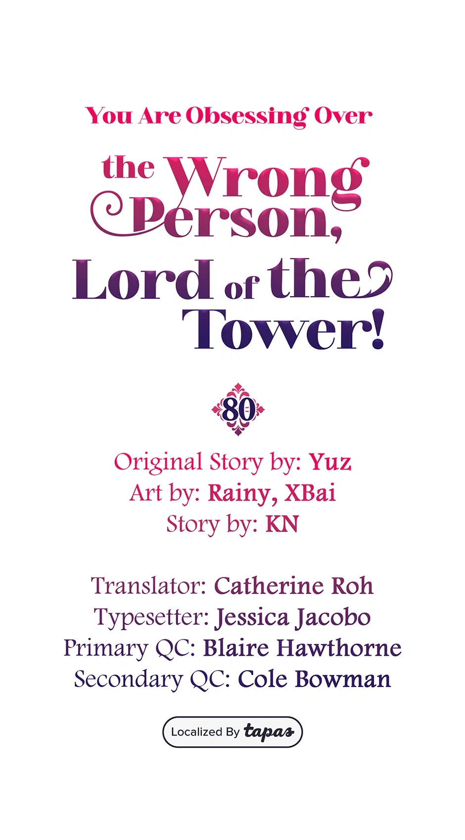 The Object of your Obsession is Wrong, Lord of the Tower! Chapter 80 – Page 1