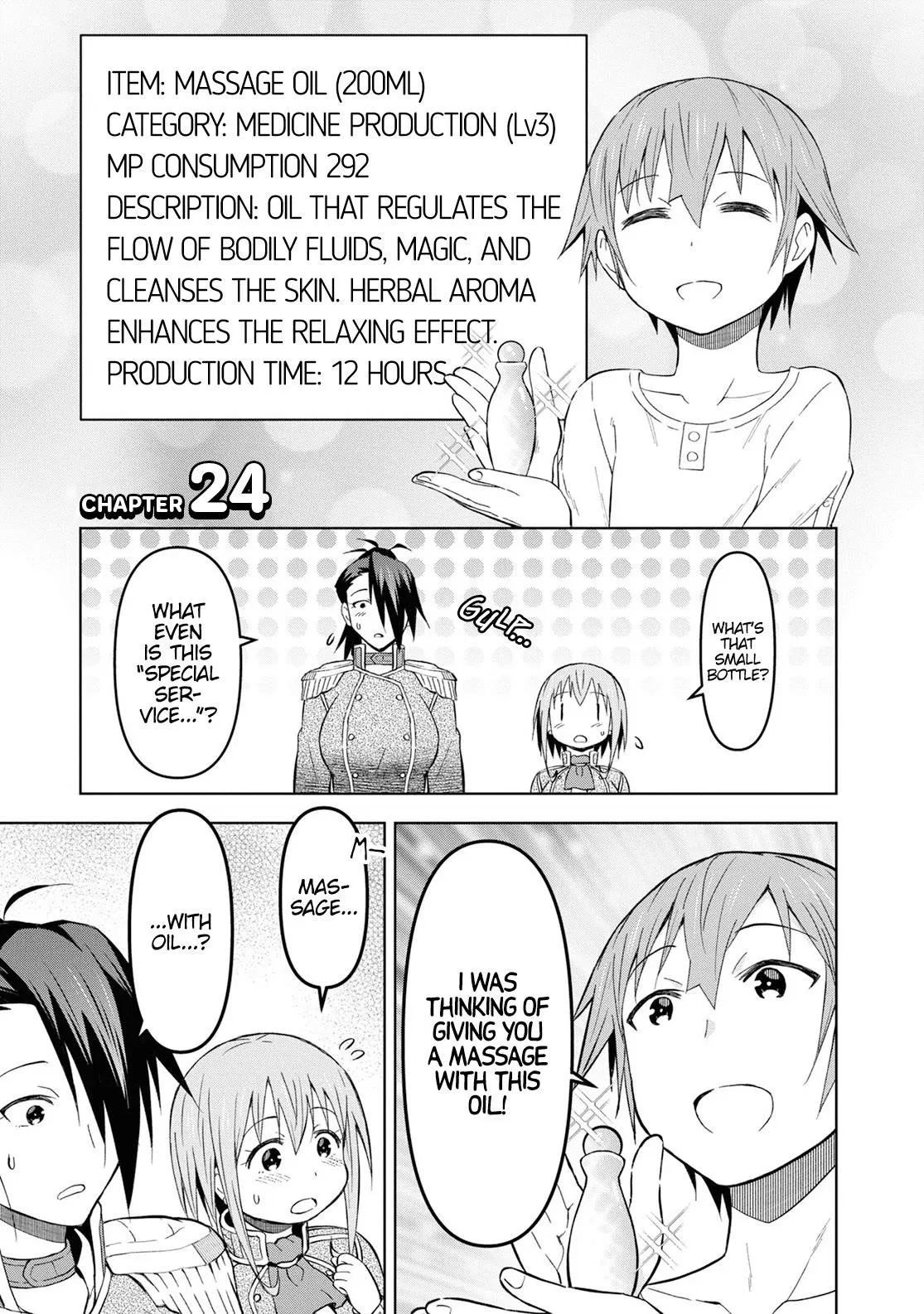 Dungeon Tou de Yadoya wo Yarou! Souzou Mahou wo Moratta Ore no Hosoude Hanjouki Chapter 24 – Page 1