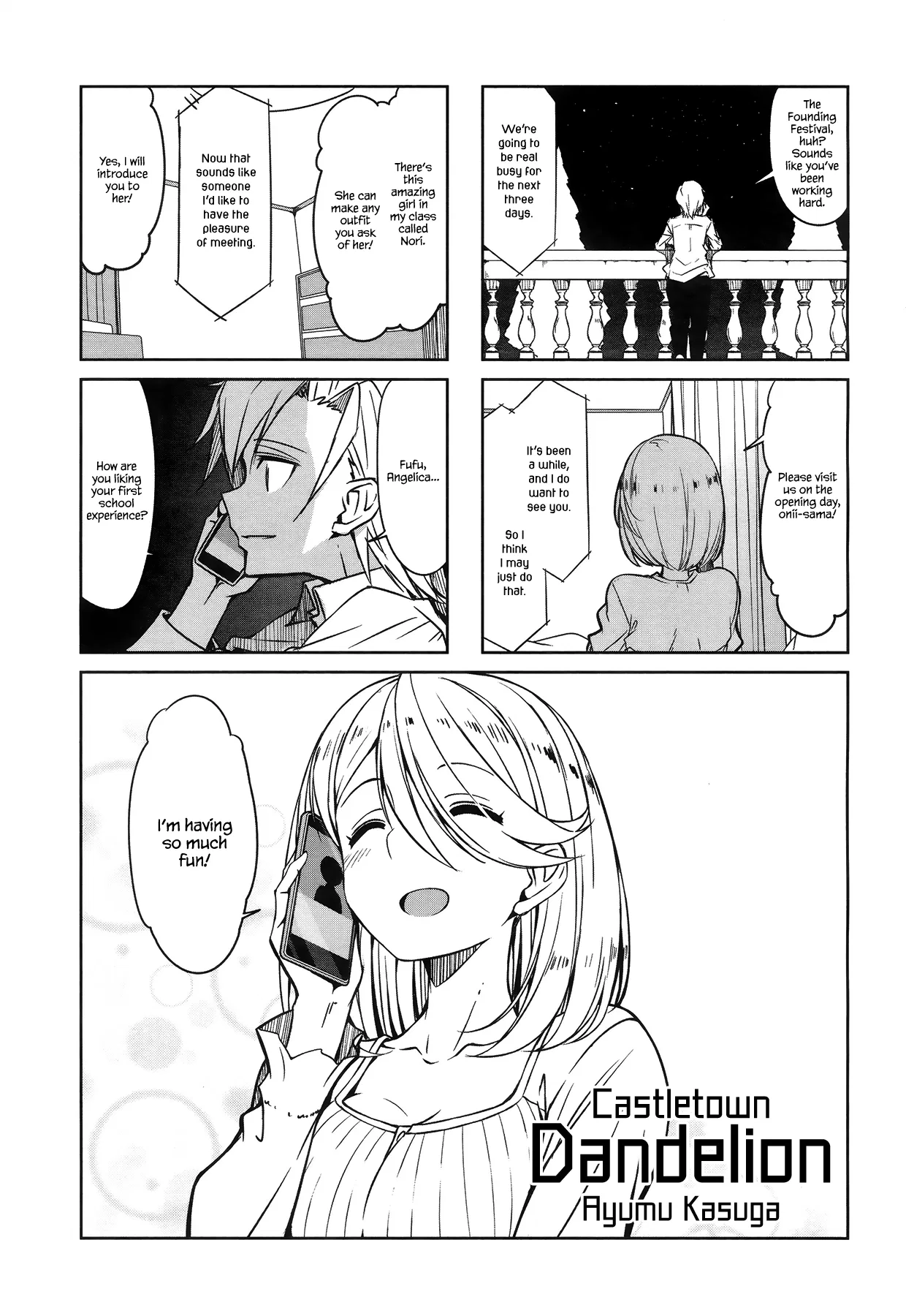 Joukamachi no Dandelion Chapter 46 – Page 1