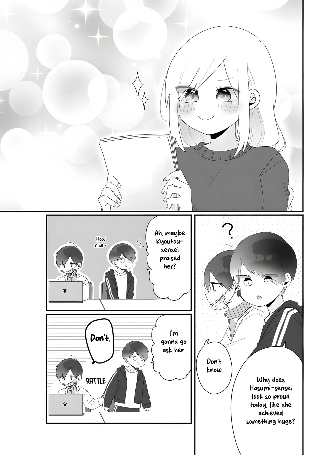 Sensei Nishii - Homura-sensei wa Tabun Motenai Chapter 5 – Page 1