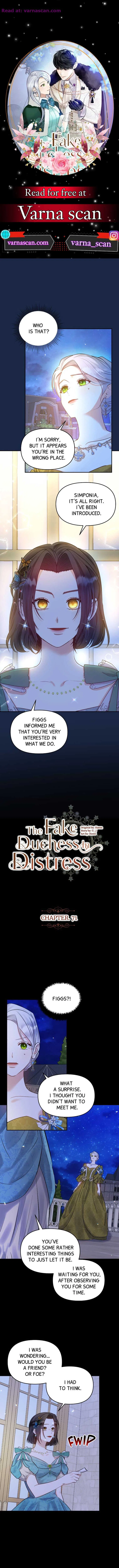 The Fake Duchess In Distresss Chapter 71 – Page 1