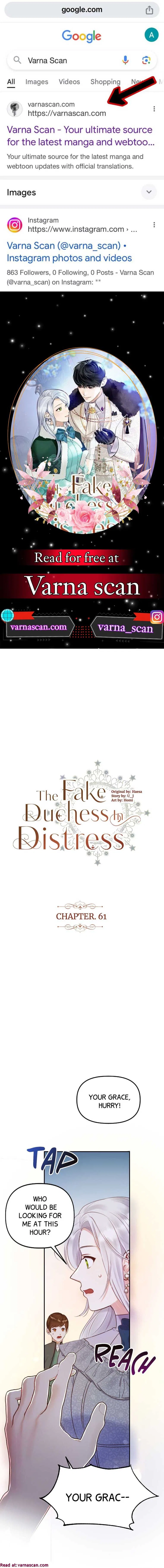 The Fake Duchess In Distresss Chapter 61 – Page 1