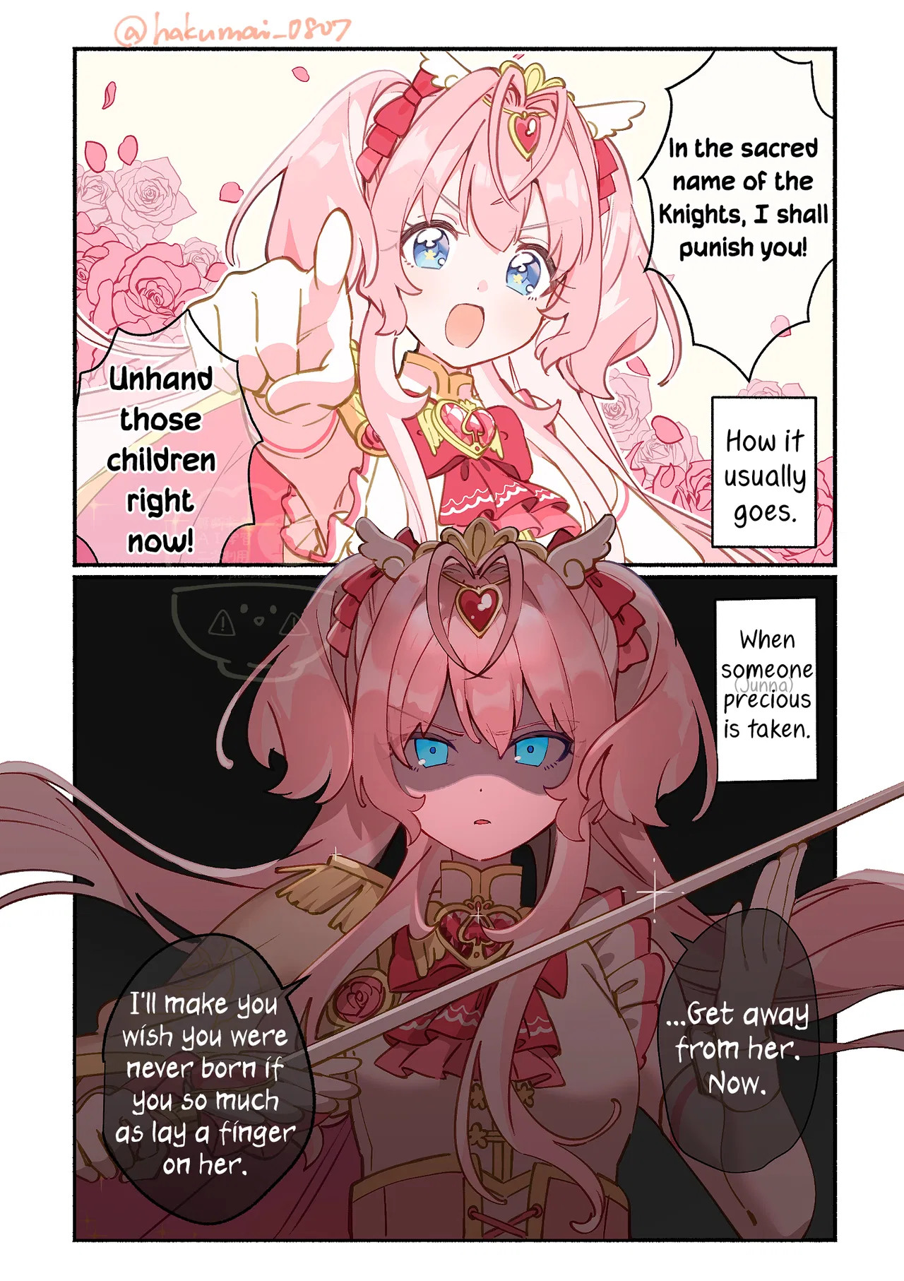 Moto teki kanbu-san wa mahou shoujo ni o netsu Chapter 12 – Page 1