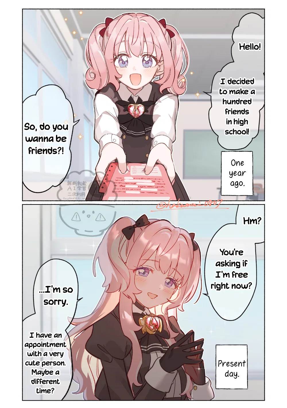 Moto teki kanbu-san wa mahou shoujo ni o netsu Chapter 5 – Page 1