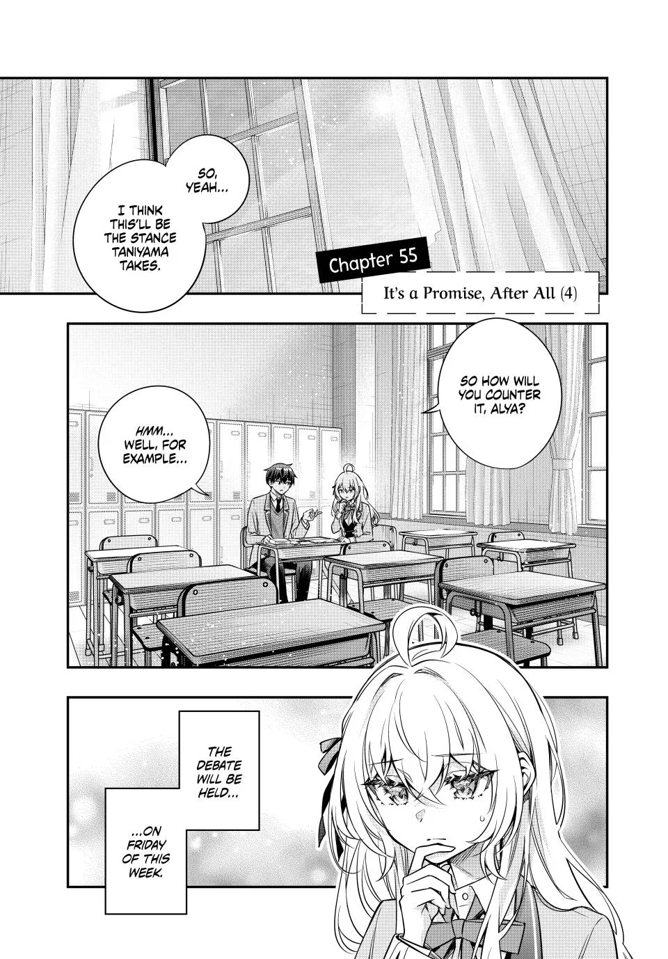 Alya Sometimes Hides Her Feelings in Russian,My Deskmate Alya Sometimes Hides Her Feelings in Russian Chapter 55 – Page 1