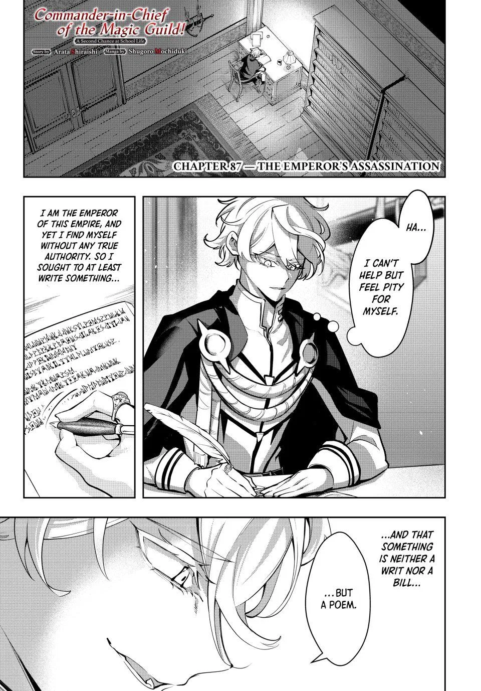 Commander-in-Chief of the Magic Guild!: A Second Chance at School Life Chapter 87 – Page 1