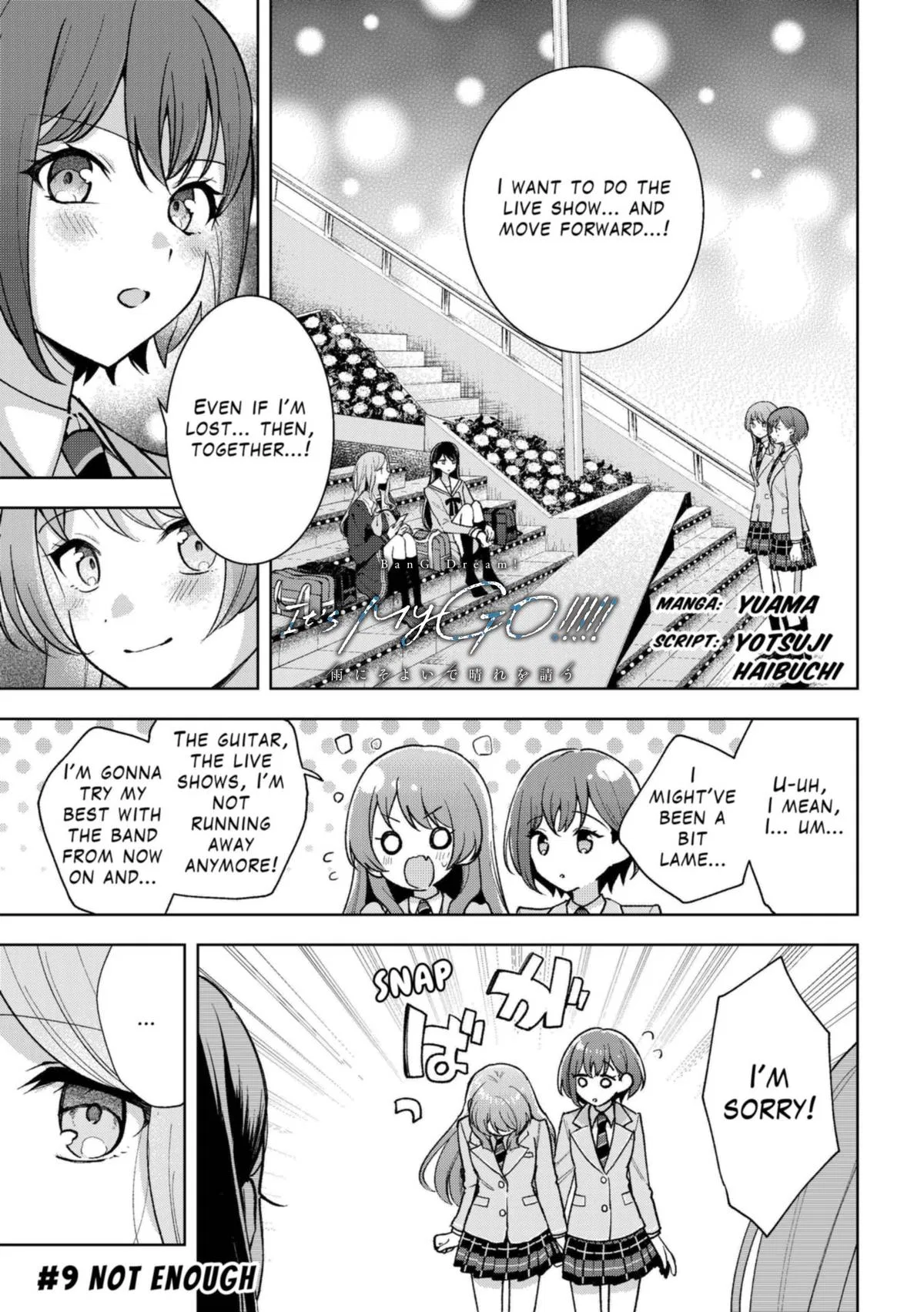 BanG Dream! It's MyGO!!!!! Swaying in the Rain, Looking for the Sunshine Chapter 9 – Page 1