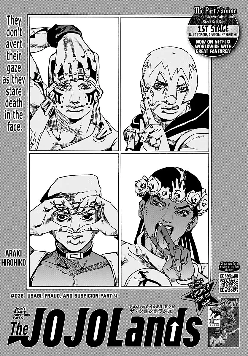 JoJo's Bizarre Adventure Part 9: The JoJoLands Chapter 36 – Page 1