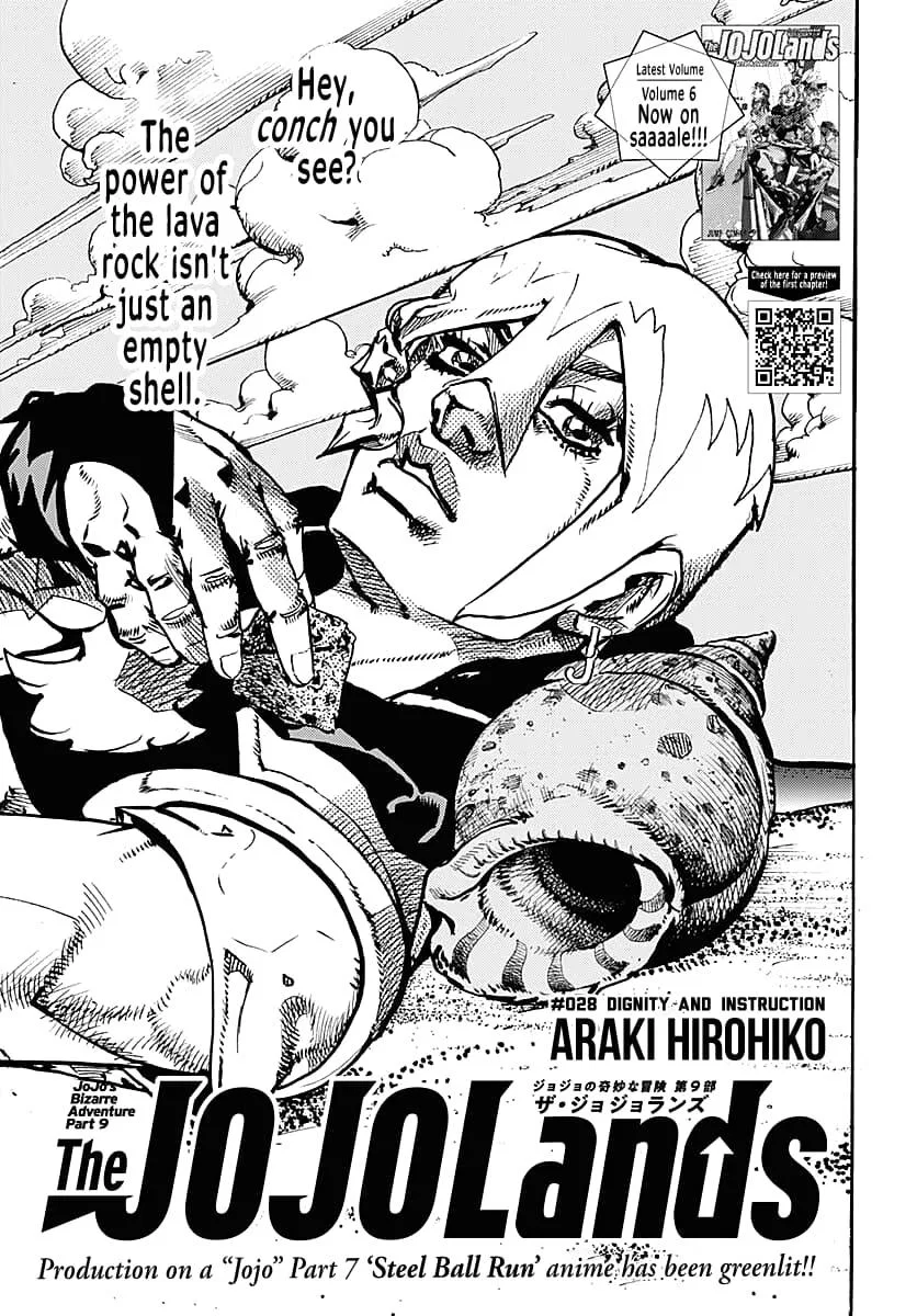 JoJo's Bizarre Adventure Part 9: The JoJoLands Chapter 28 – Page 1