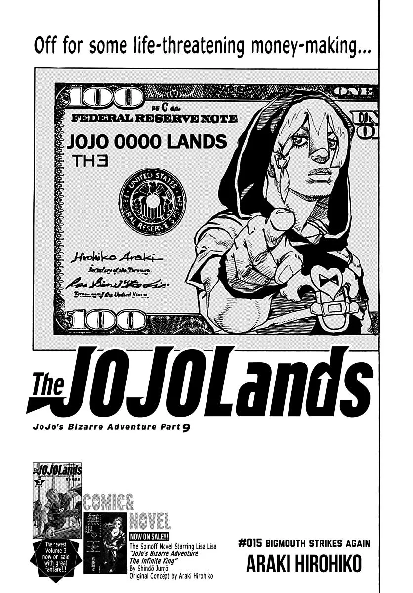 JoJo's Bizarre Adventure Part 9: The JoJoLands Chapter 15 – Page 1