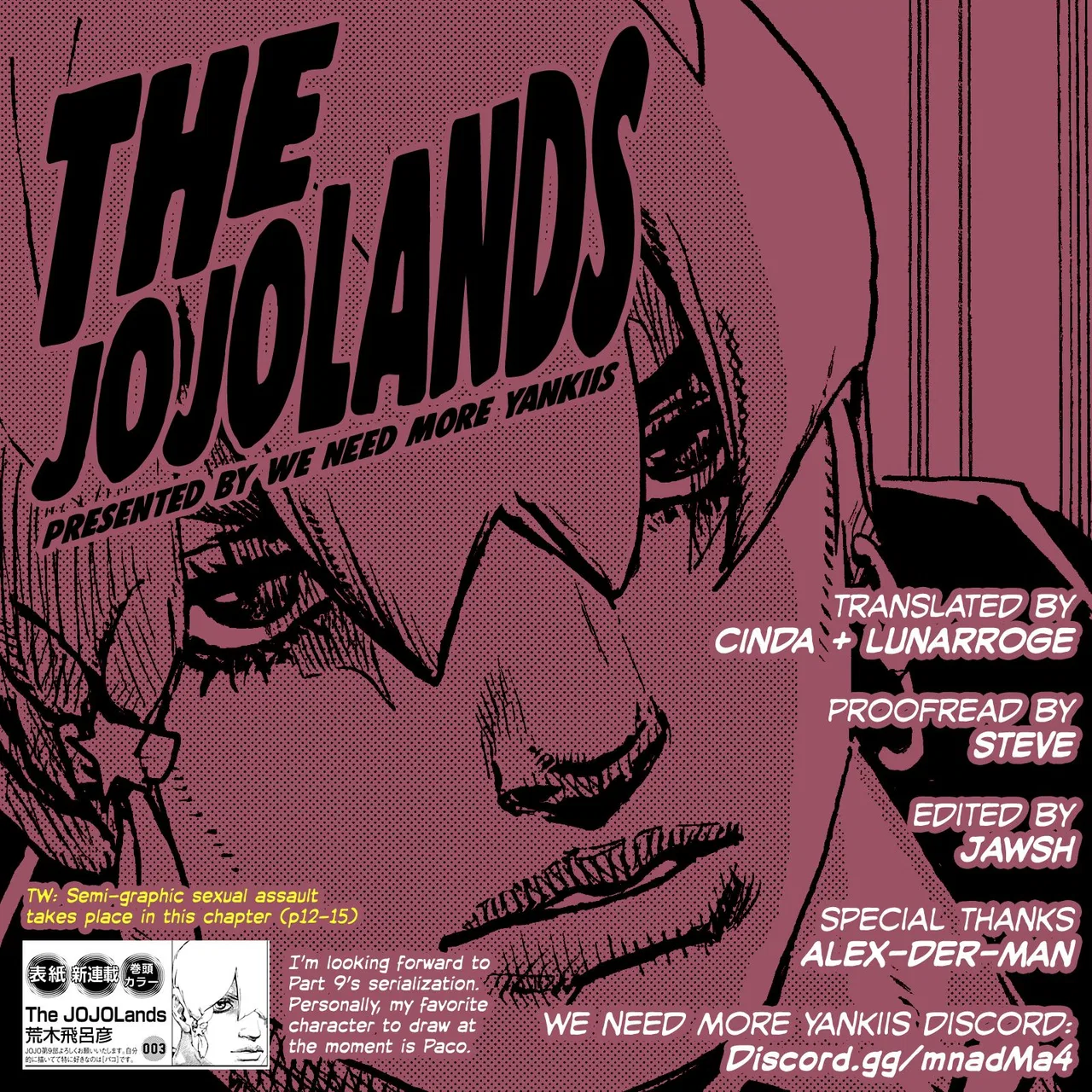 JoJo's Bizarre Adventure Part 9: The JoJoLands Chapter 1 – Page 1