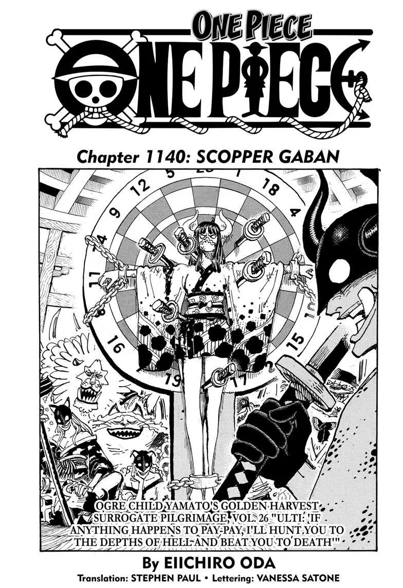 One Piece One Piece Chapter 1140 – Page 1