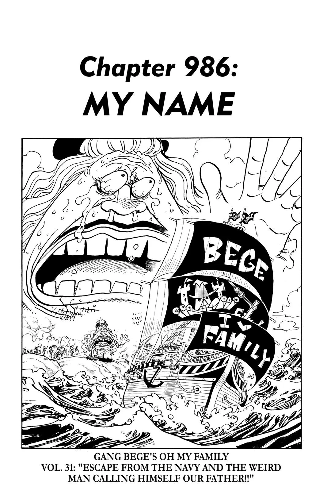 One Piece One Piece Chapter 986 – Page 1