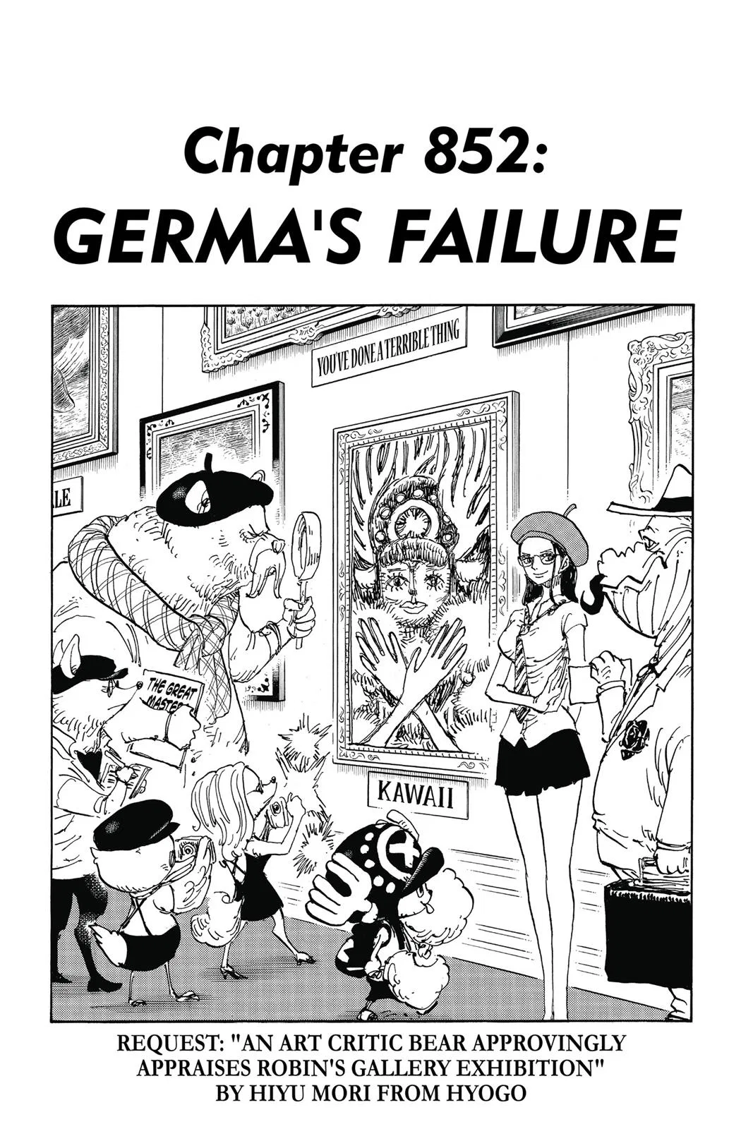 One Piece One Piece Chapter 852 – Page 1