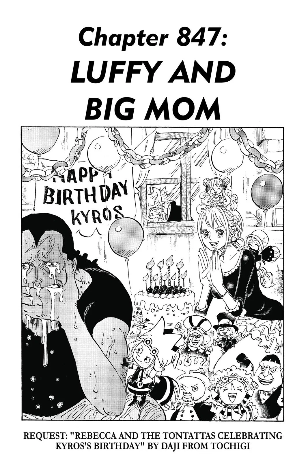 One Piece One Piece Chapter 847 – Page 1