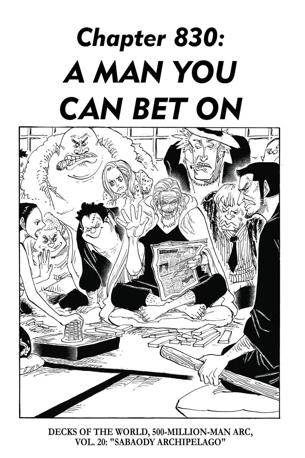 One Piece One Piece Chapter 830 – Page 1