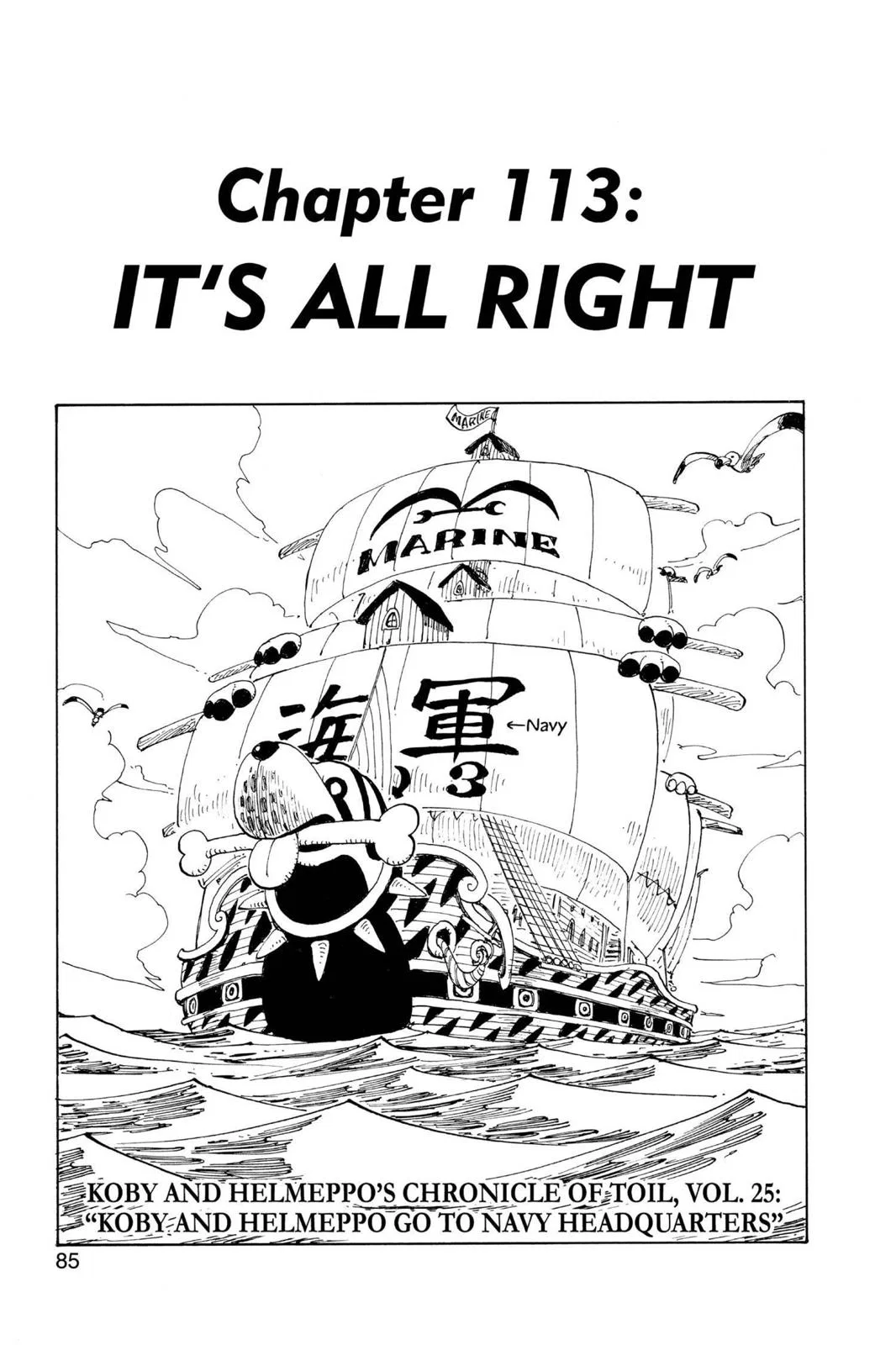 One Piece One Piece Chapter 113 – Page 1