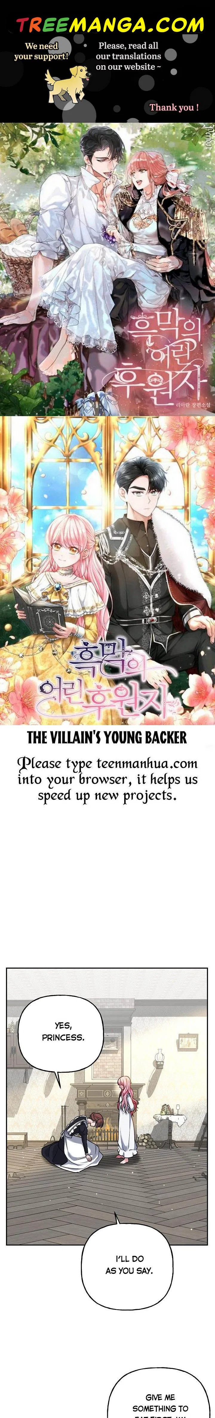 The villain’s young backer Chapter 3 – Page 1