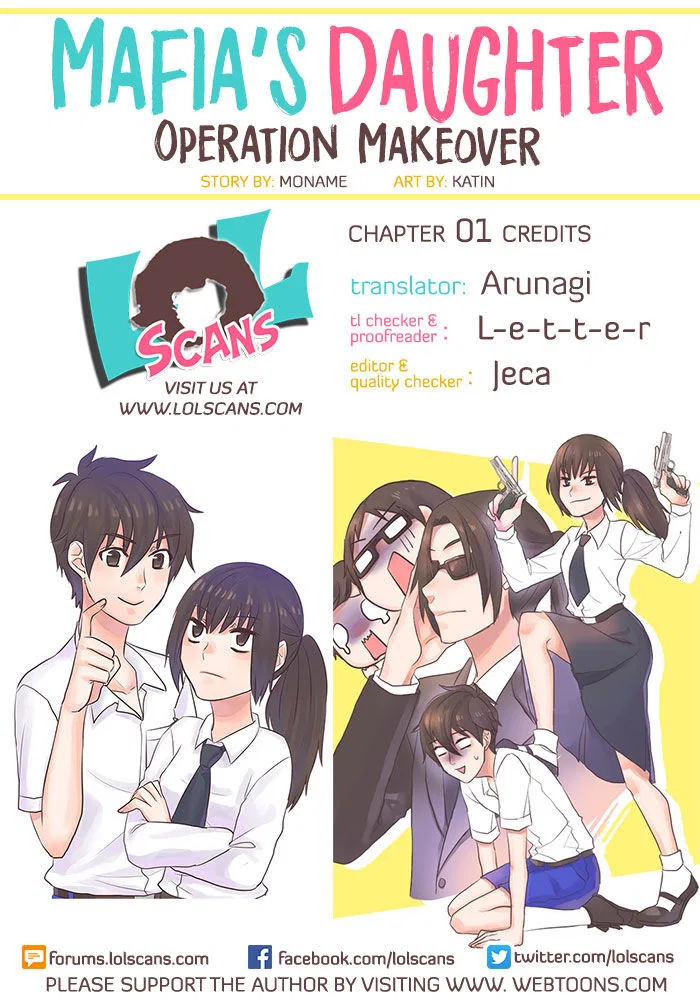 Mafia's Daughter: Operation Makeover manga Chapter 1 – Page 1