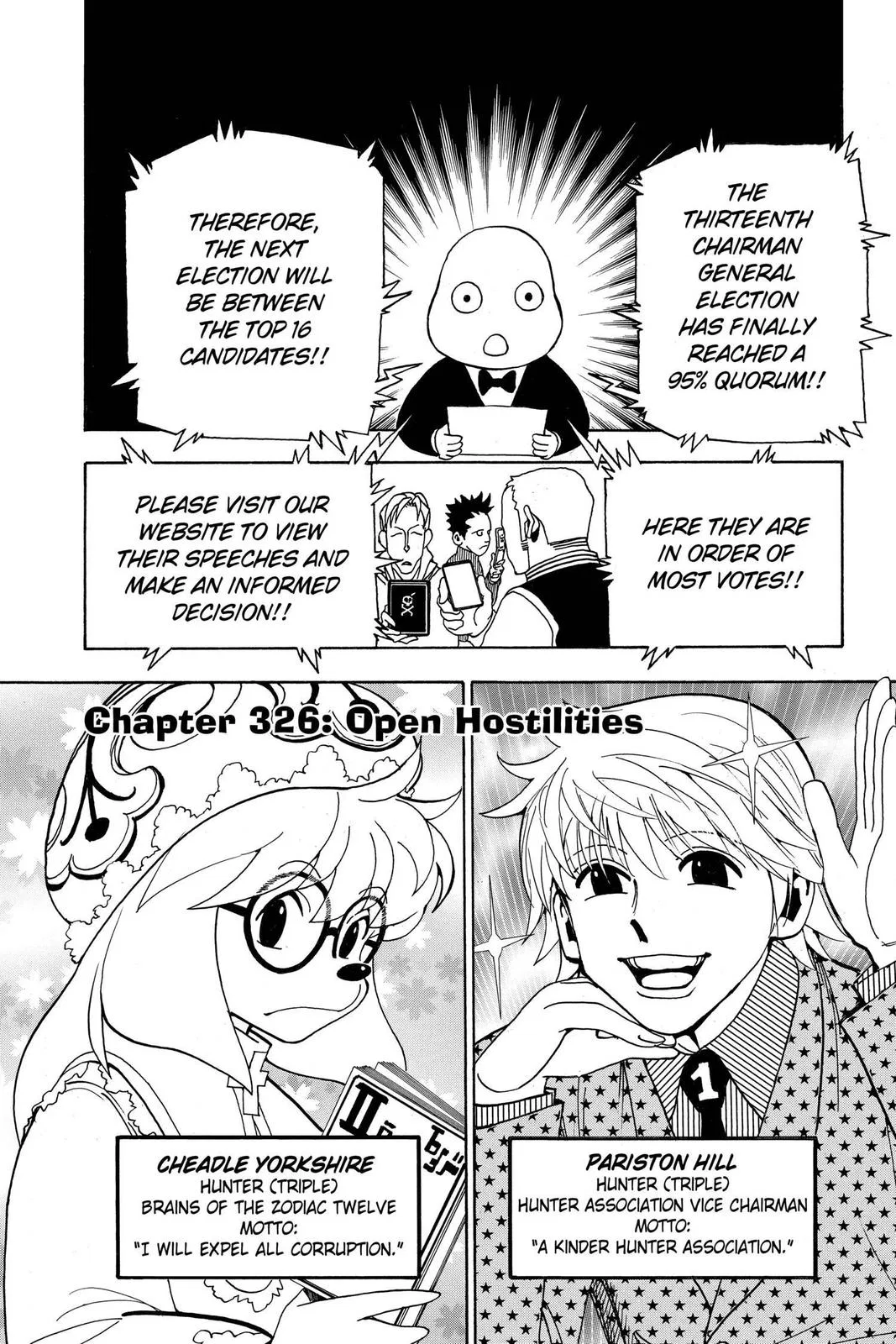 Hunter x Hunter Chapter 326 – Page 1