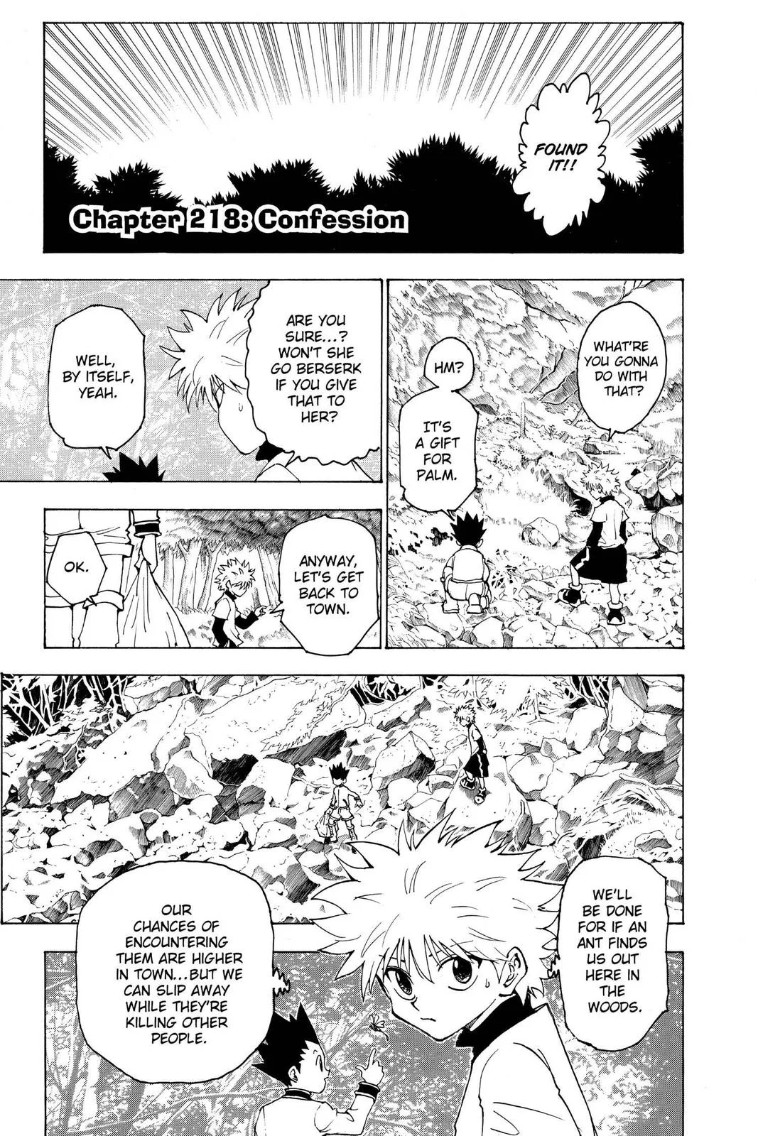 Hunter x Hunter Chapter 218 – Page 1