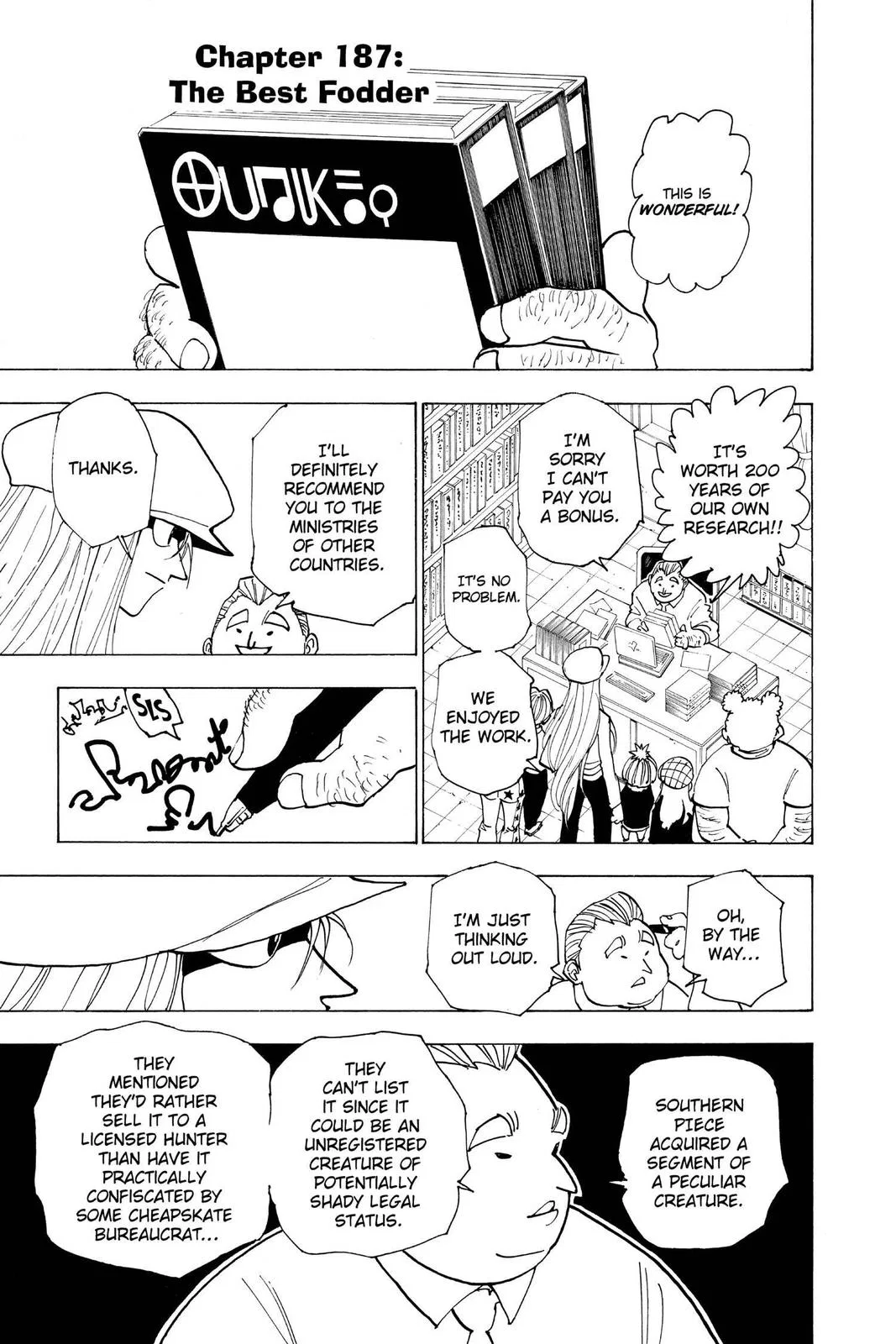 Hunter x Hunter Chapter 187 – Page 1