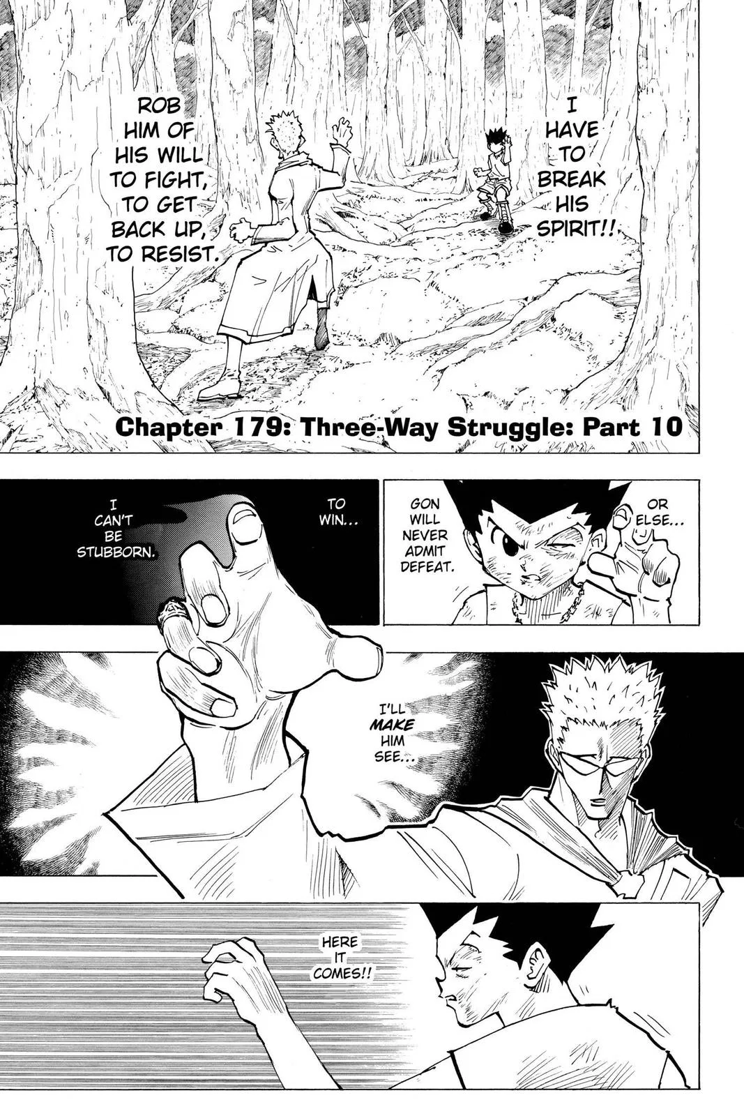 Hunter x Hunter Chapter 179 – Page 1