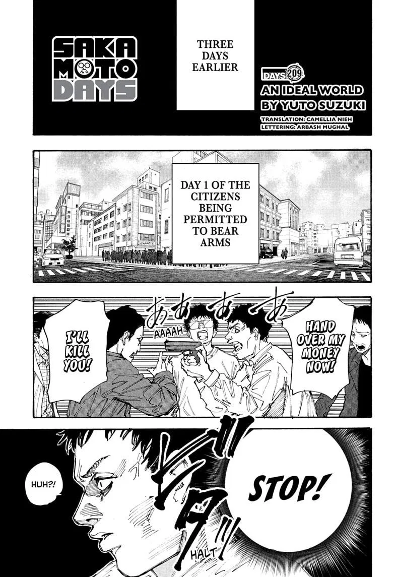 Sakamoto Days Chapter 209 – Page 1
