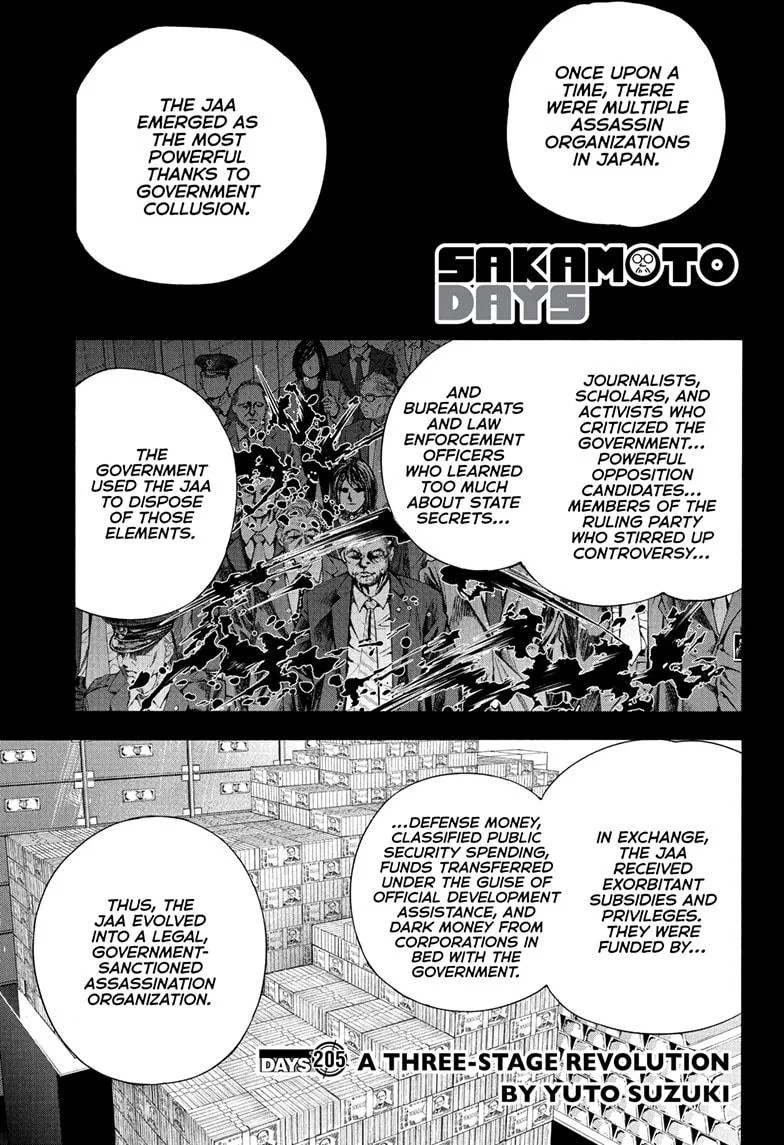 Sakamoto Days Chapter 205 – Page 1