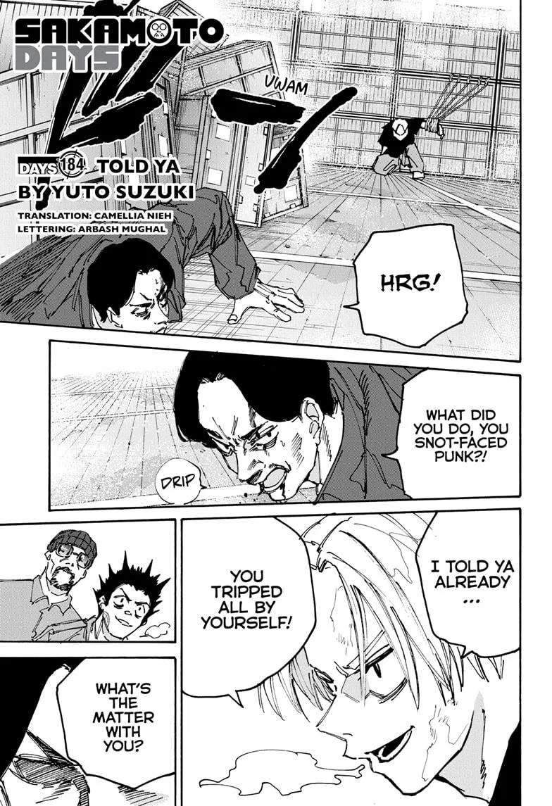 Sakamoto Days Chapter 184 – Page 1