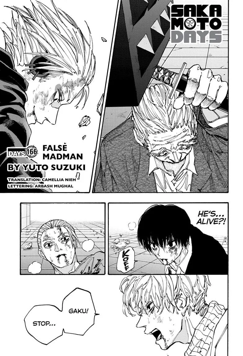 Sakamoto Days Chapter 166 – Page 1