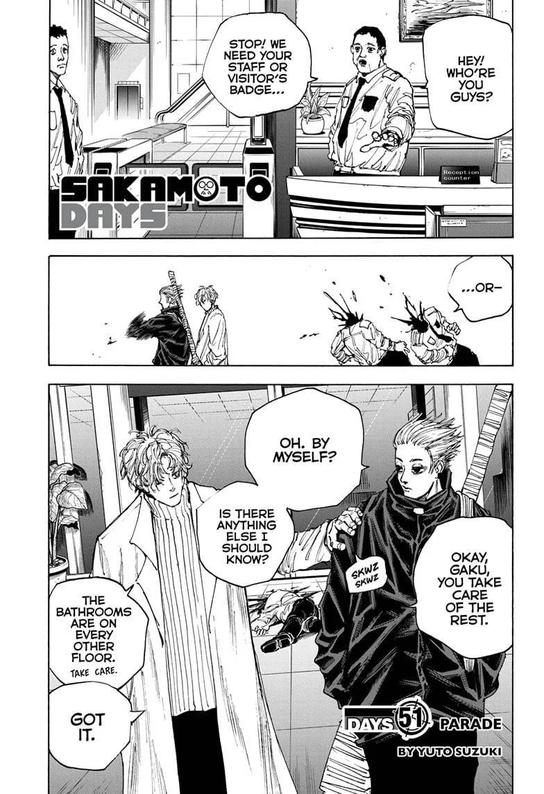 Sakamoto Days Chapter 51 – Page 1