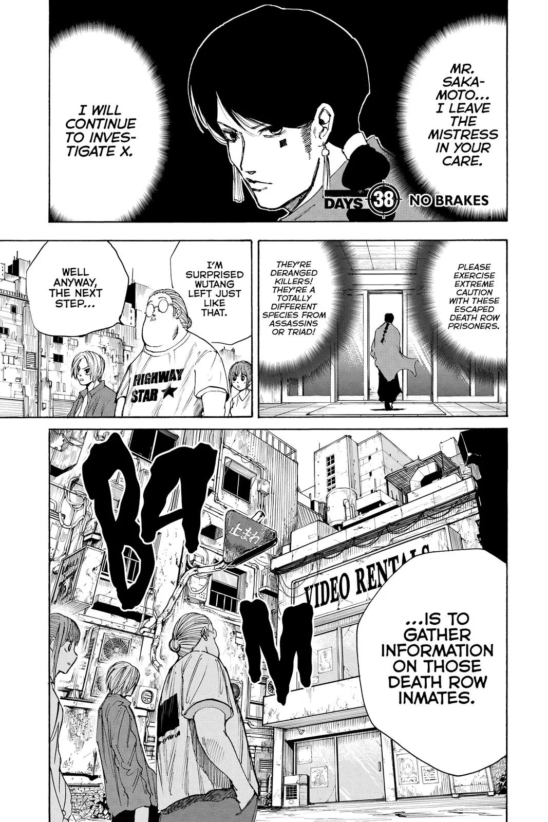 Sakamoto Days Chapter 38 – Page 1