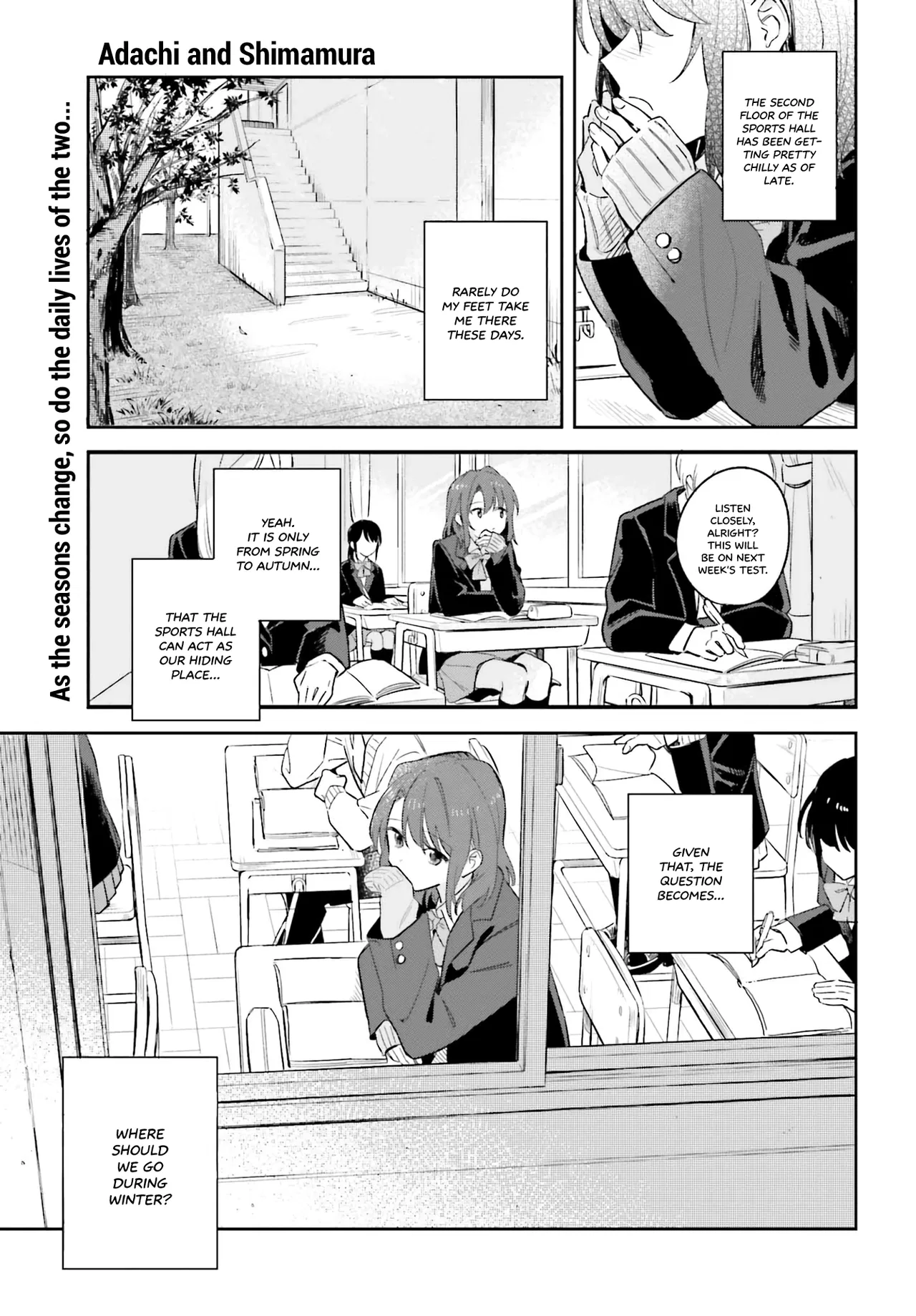 Adachi to Shimamura Chapter 9 – Page 1