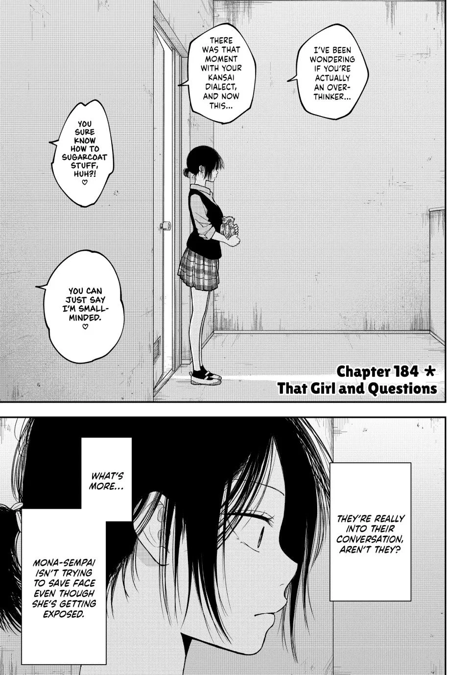 Kuroiwa Medaka is Proof Against My Cuteness & My Charms Are Wasted On Kuroiwa Medaka Chapter 184 – Page 1