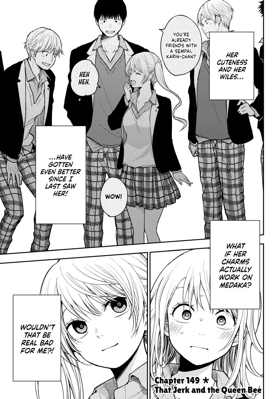 Kuroiwa Medaka is Proof Against My Cuteness & My Charms Are Wasted On Kuroiwa Medaka Chapter 149 – Page 1
