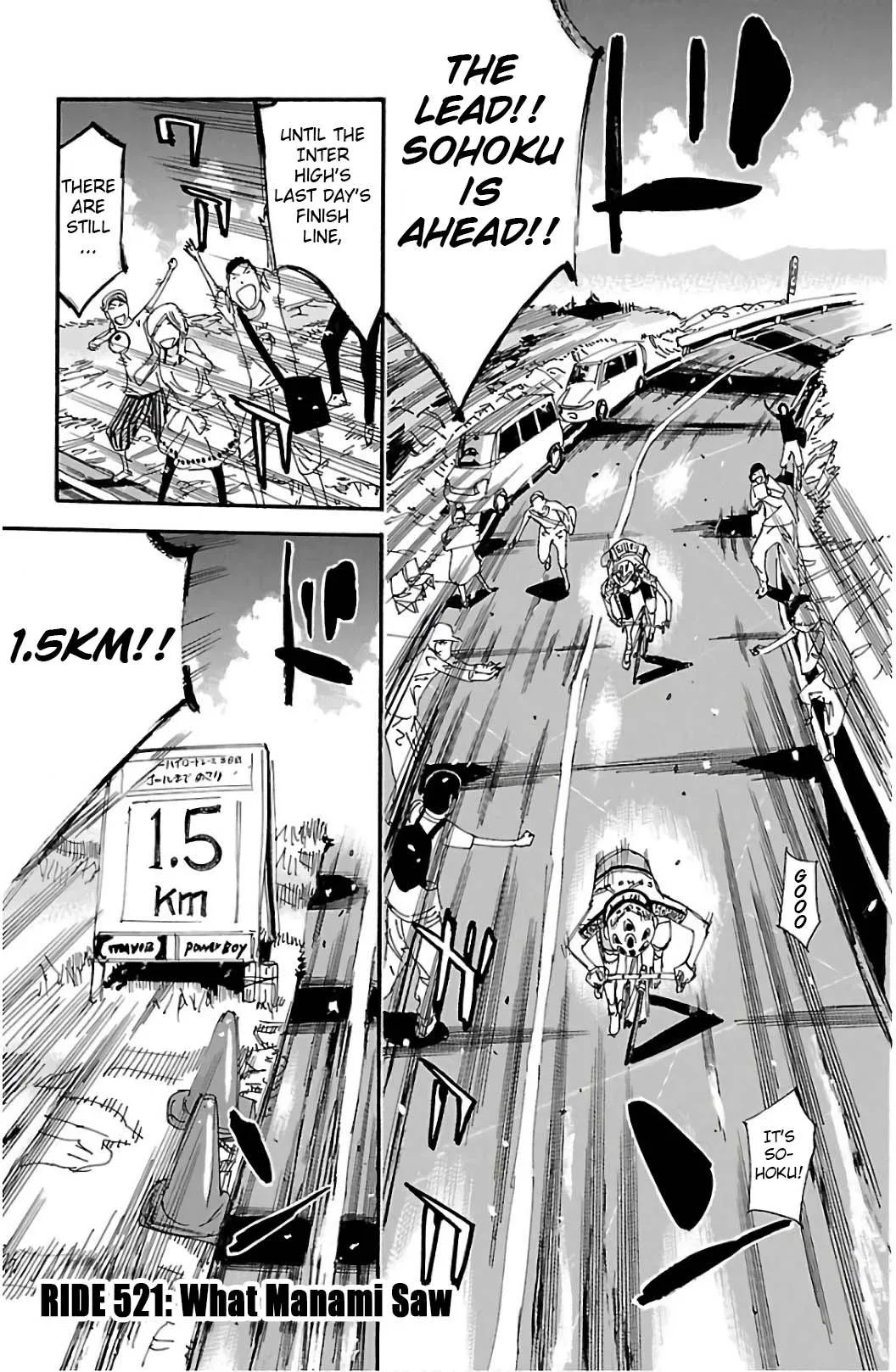 Yowamushi Pedal Chapter 521 – Page 1