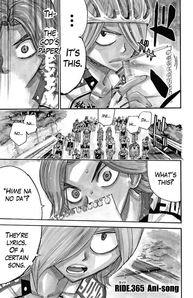 Yowamushi Pedal Chapter 365 – Page 1