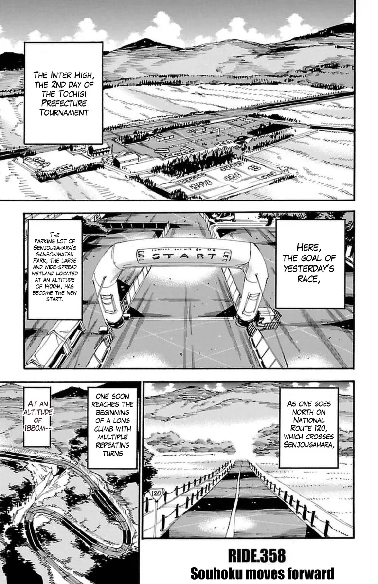 Yowamushi Pedal Chapter 358 – Page 1