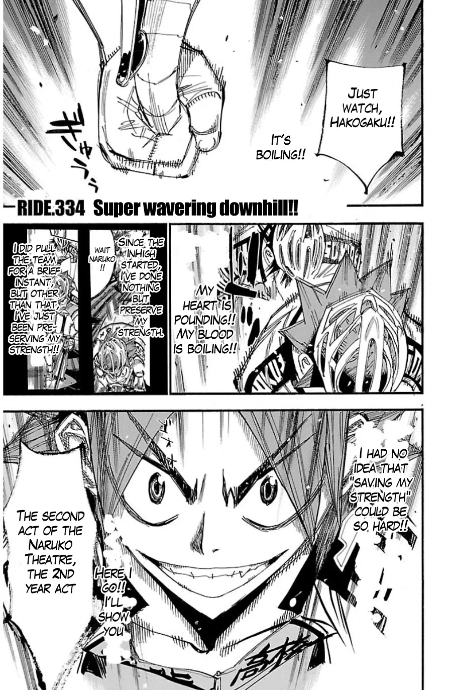 Yowamushi Pedal Chapter 334 – Page 1