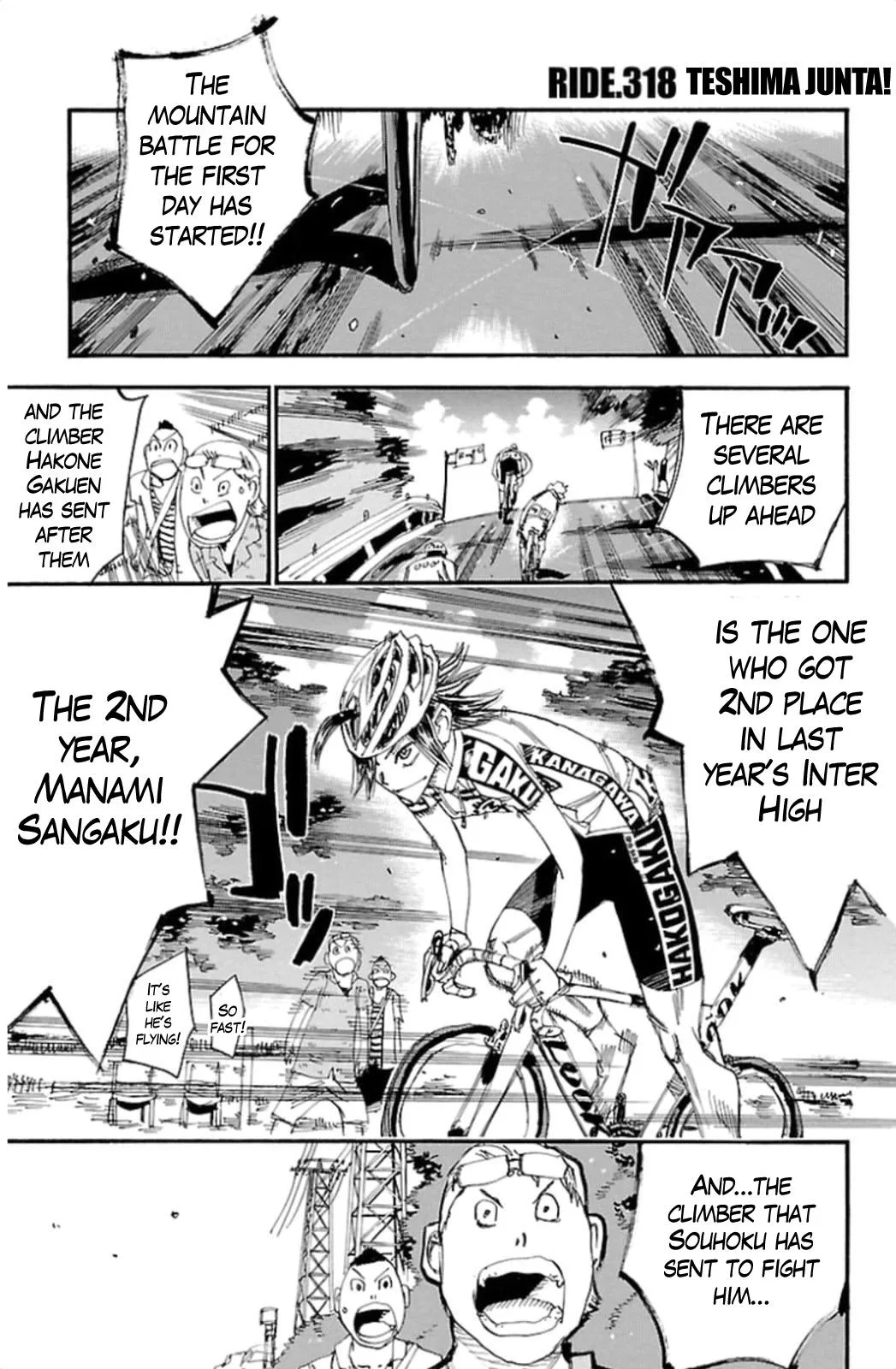 Yowamushi Pedal Chapter 318 – Page 1