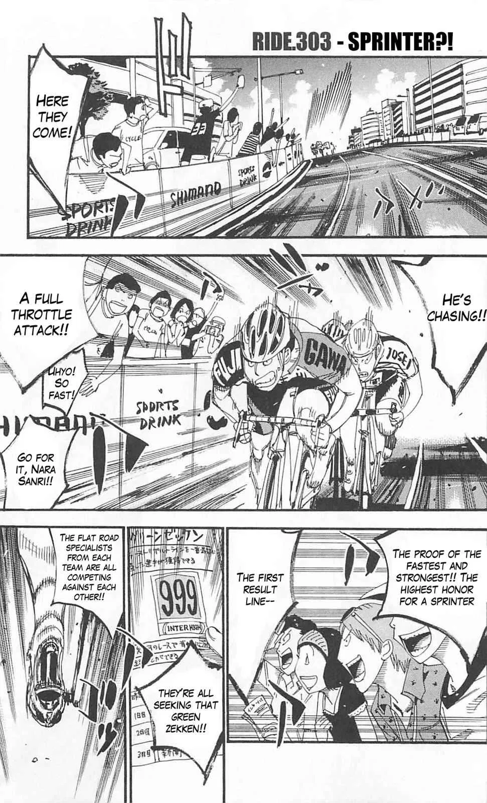 Yowamushi Pedal Chapter 303 – Page 1