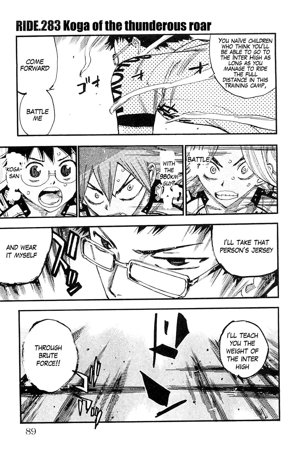 Yowamushi Pedal Chapter 283 – Page 1