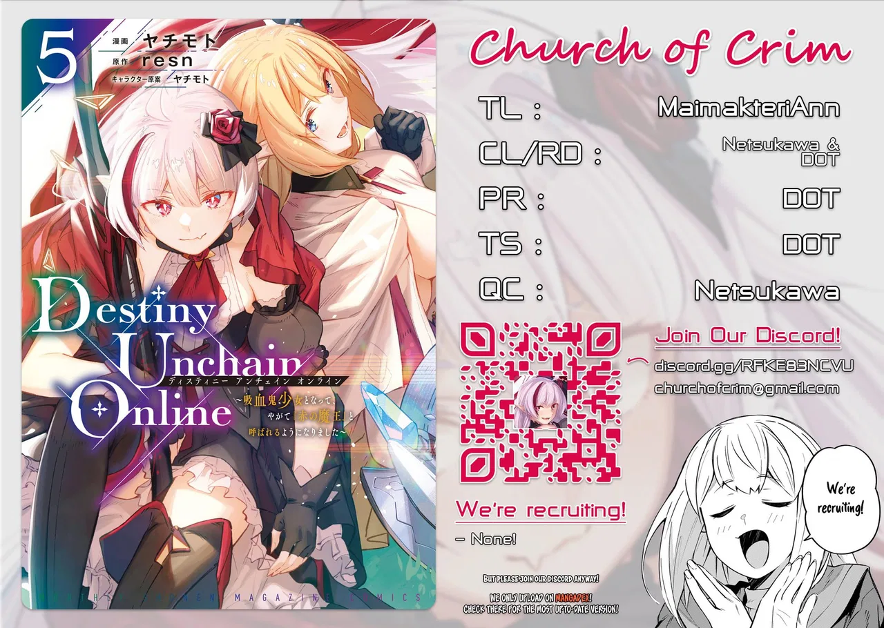 Destiny Unchain Online: Kyuuketsuki Shoujo to natte, Yagate "Aka no Maou" to Yobareru you ni narimashita Chapter 42 – Page 1
